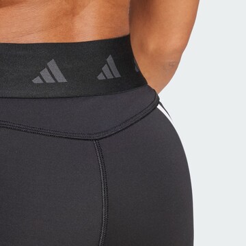 ADIDAS PERFORMANCE Skinny Sportbroek 'Techfit Hyperglam' in Zwart