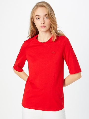 LACOSTE Shirt in Rood: voorkant