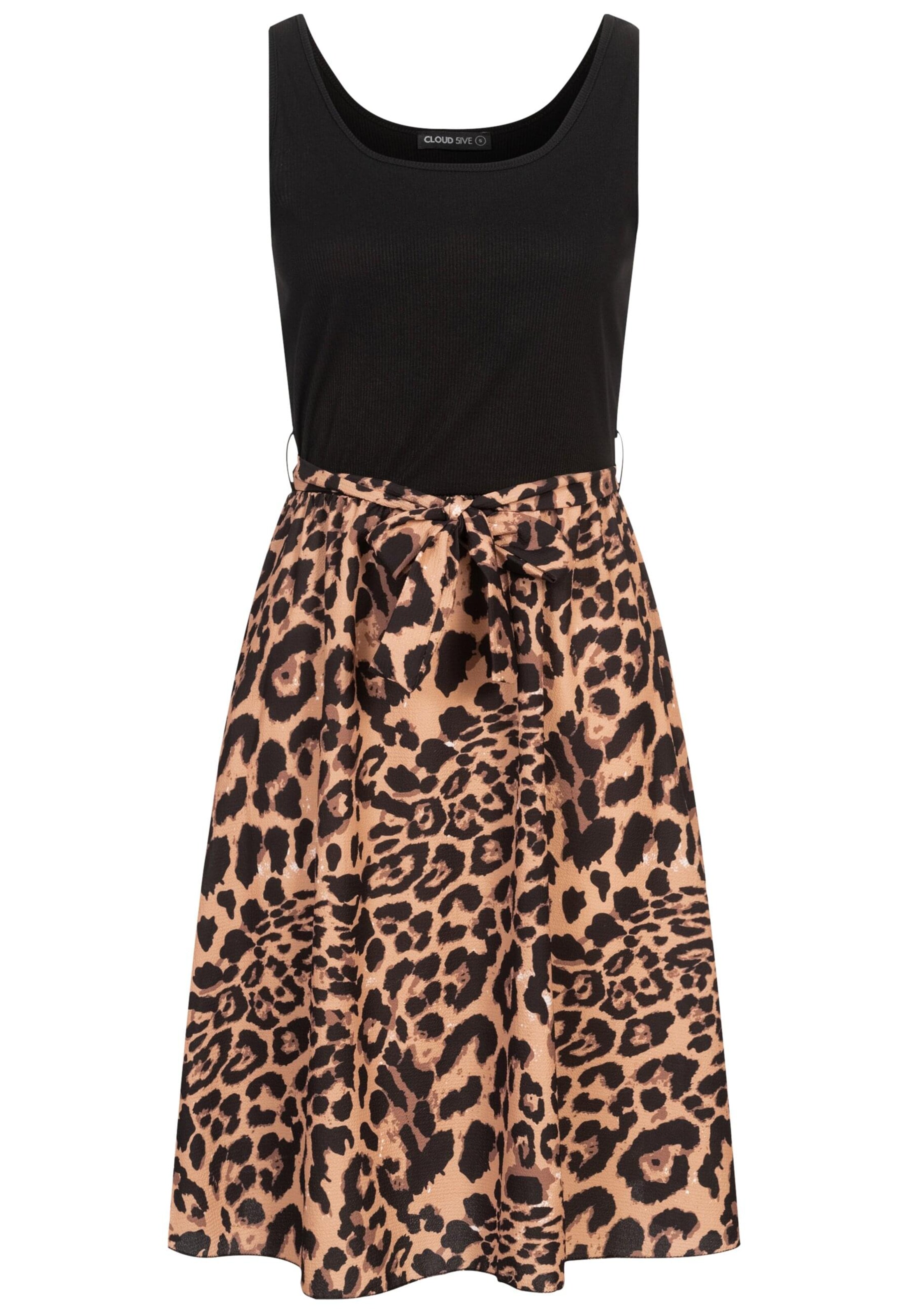 Cloud5ive Kleid in Braun: Vorderseite