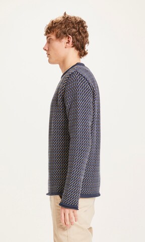 KnowledgeCotton Apparel Pullover 'Valley' in Blau