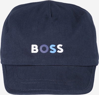 BOSS Kidswear Hatt i marinblå / turkos / vit, Produktvy