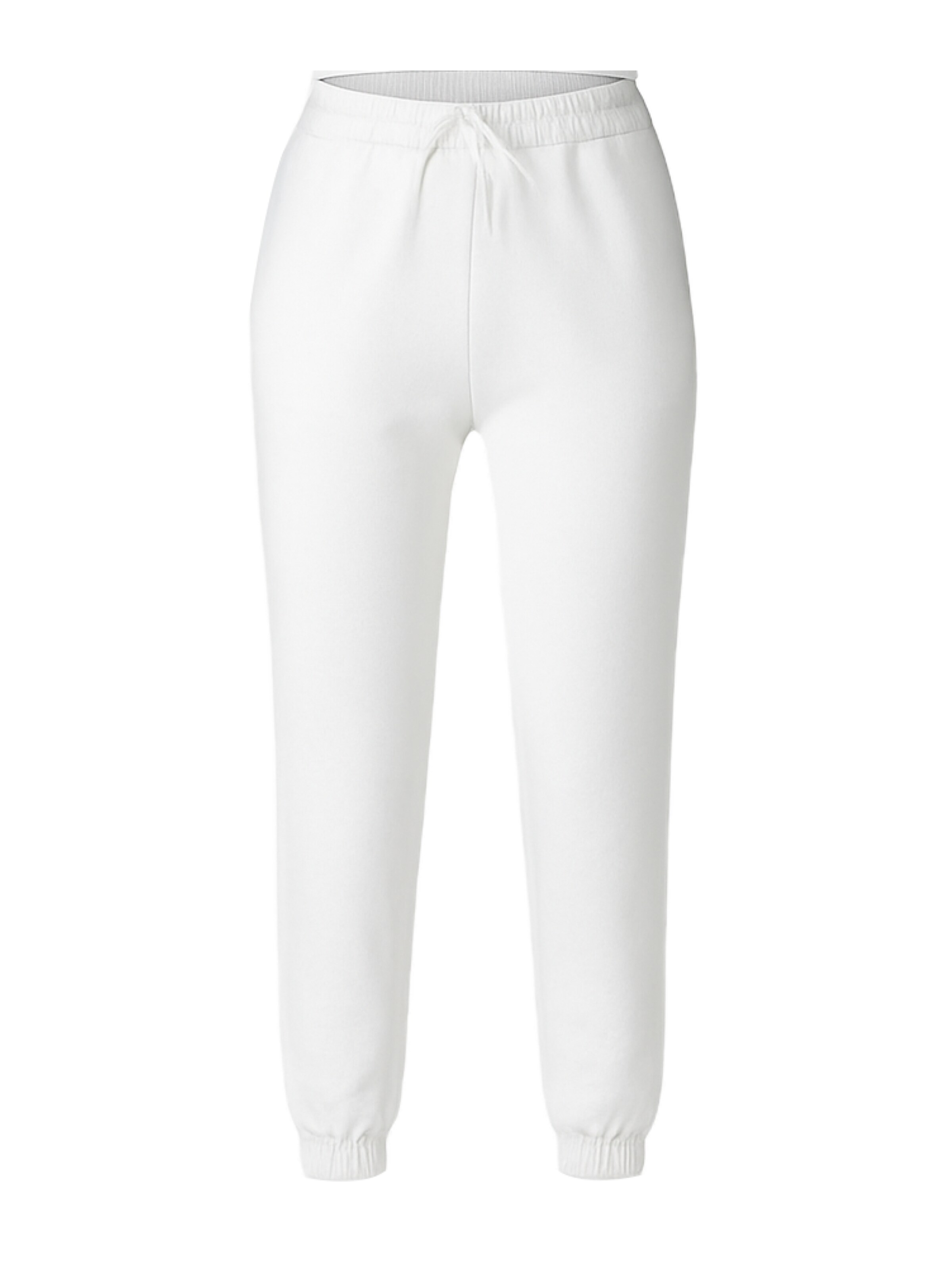 C&City Tapered Pyjamabroek in Wit: voorkant