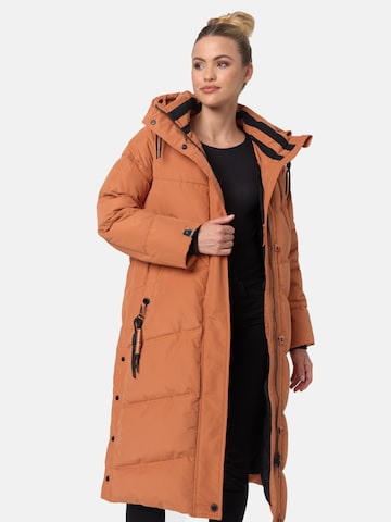 Manteau d’hiver 'Kuschelmausi' NAVAHOO en marron : devant