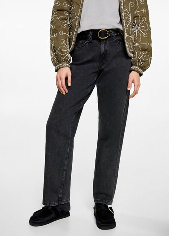 MANGO TEEN Regular Jeans in Schwarz: Vorderseite