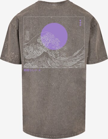 T-Shirt 'Kanagawa' F4NT4STIC en gris