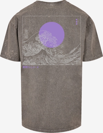 F4NT4STIC Shirt 'Kanagawa' in Grijs