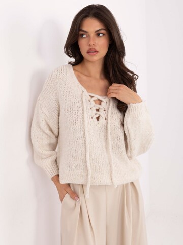 madnezzmilano Sticktop in Beige: Vorderseite