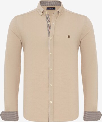 Chemise Felix Hardy en beige : devant