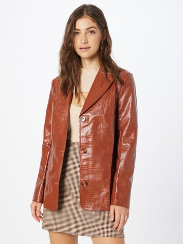 Daisy Street Blazer in Brown: front