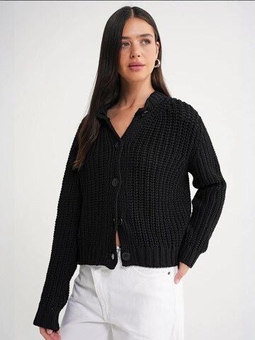 Cardigan MixRay en noir : devant