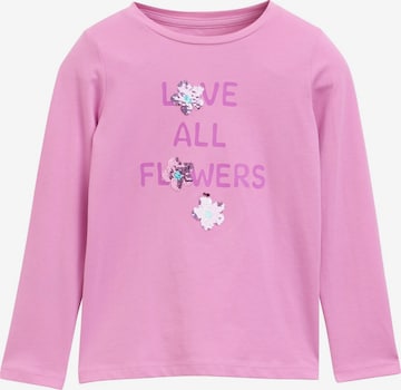T-Shirt TOM TAILOR en rose : devant