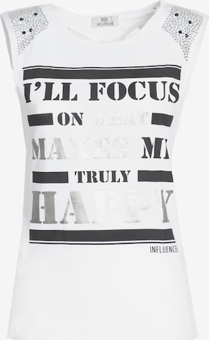 Influencer T-shirt i vit: framsida