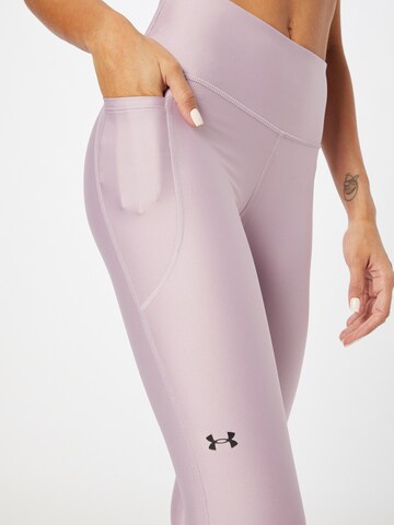 UNDER ARMOUR Skinny Sporthose in Lila