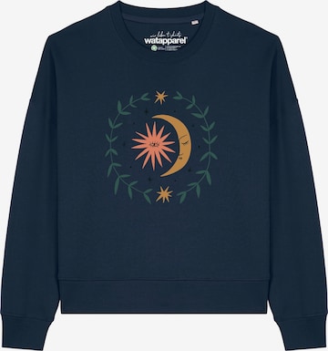 Felpa 'Love and flex ' di Watapparel in blu: frontale