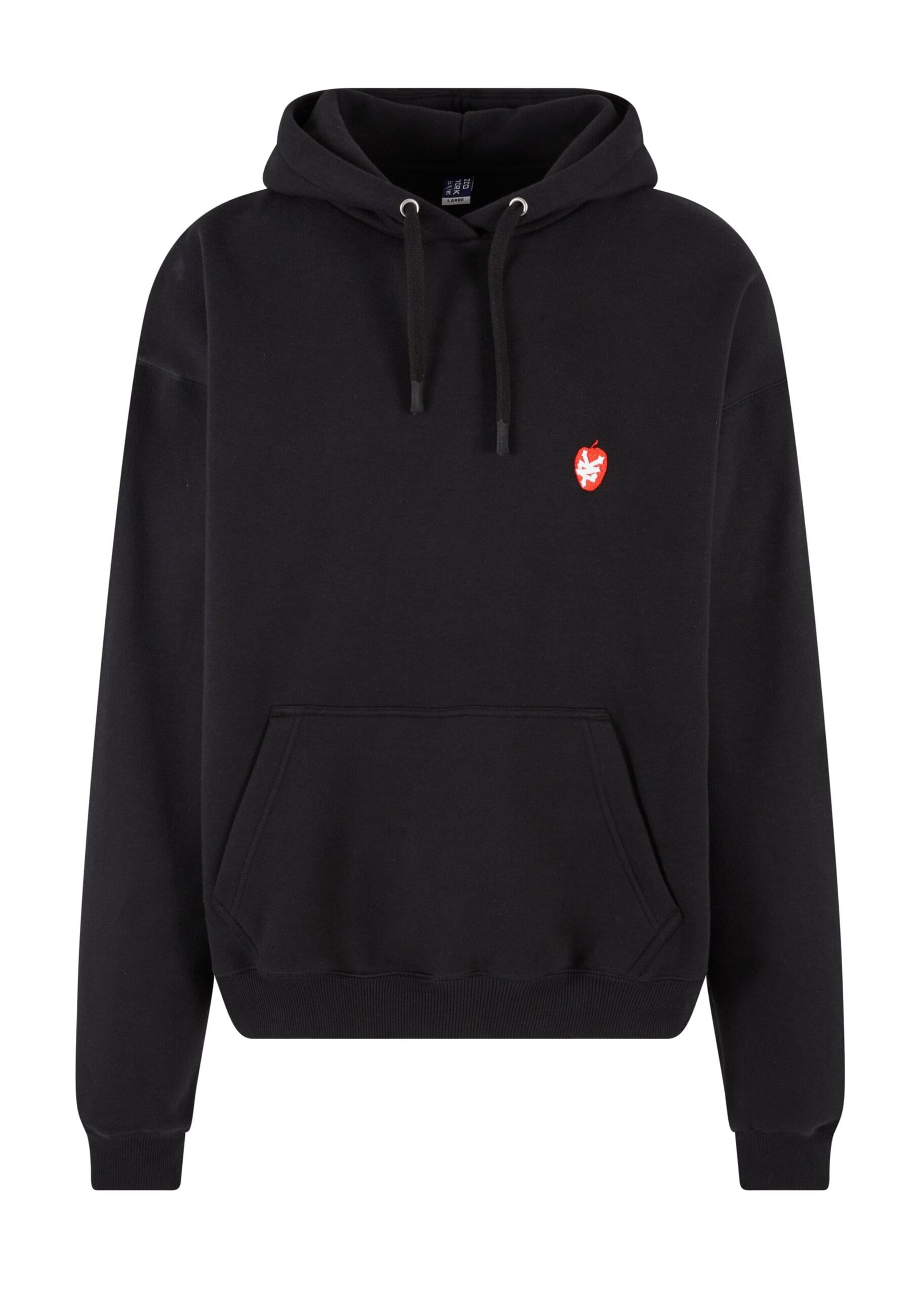 ZOO YORK Μπλούζα φούτερ 'Apple' σε μαύρο: μπροστά