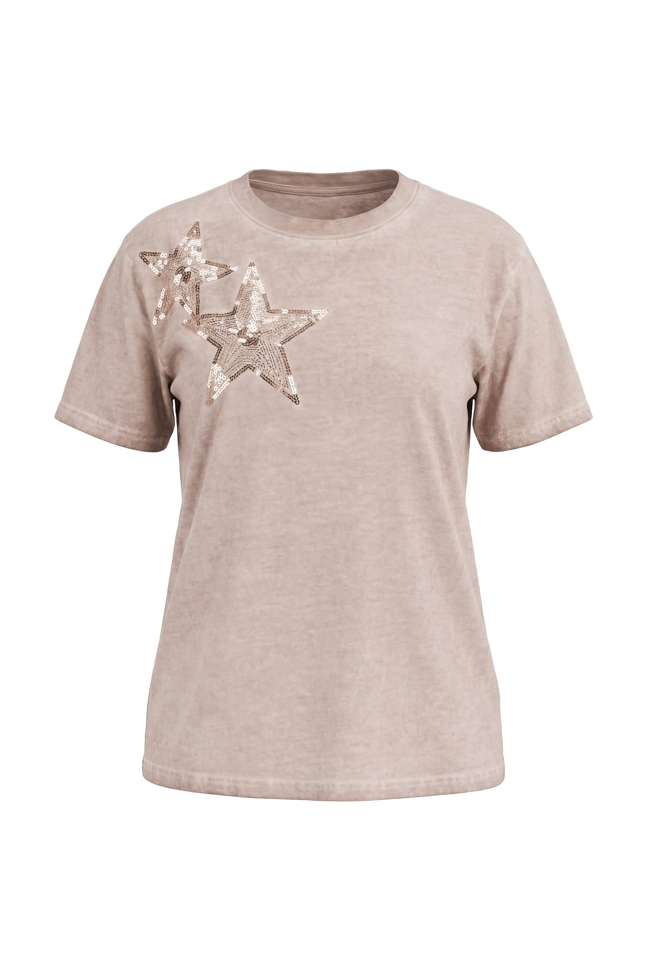 Ulla Popken Shirt in Beige: voorkant