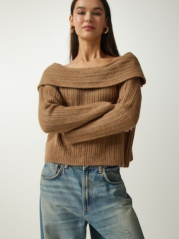 Happiness İstanbul Tröja i beige: framsida