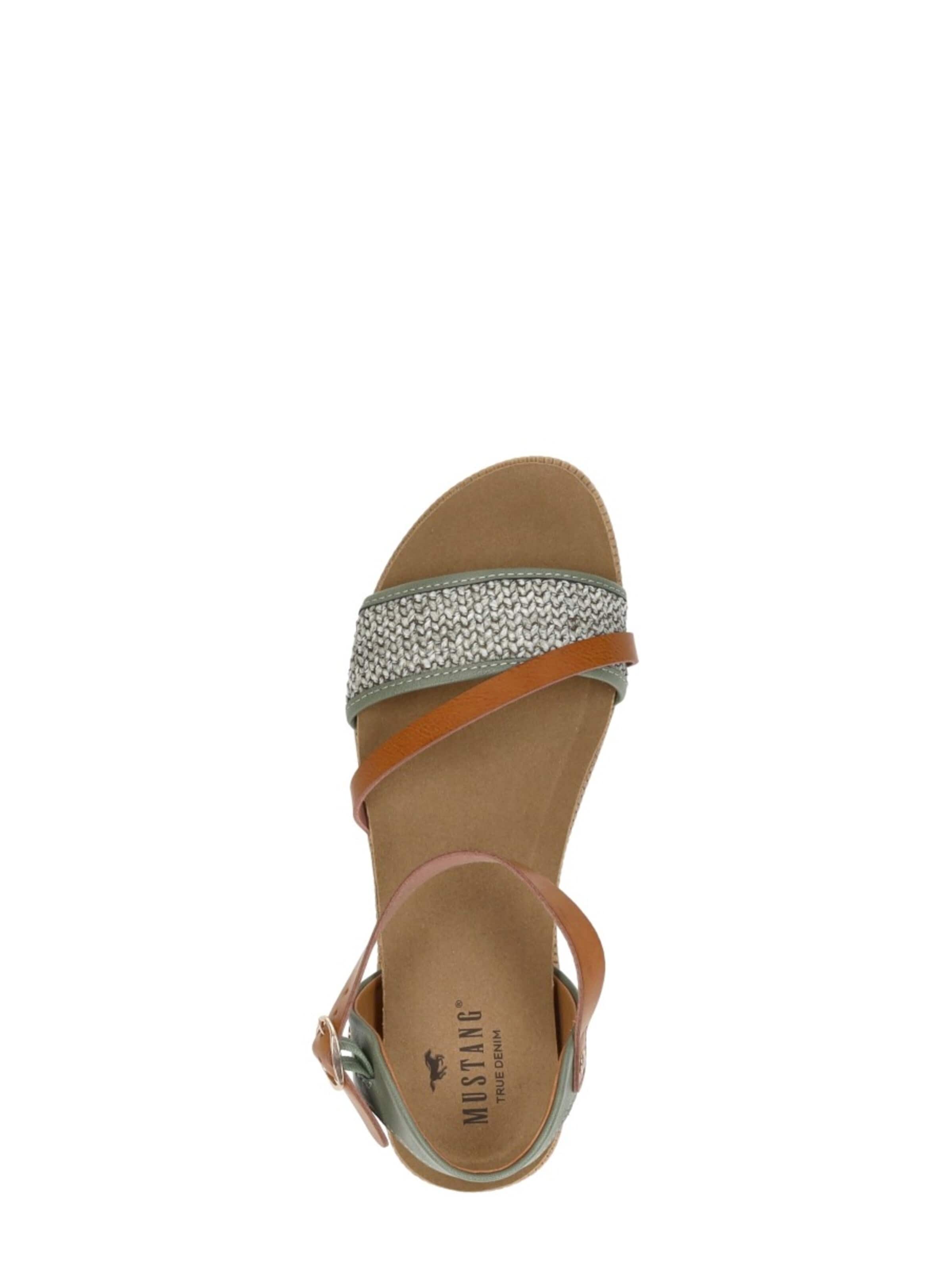 MUSTANG Sandal 'Sandalen Plat' in Green