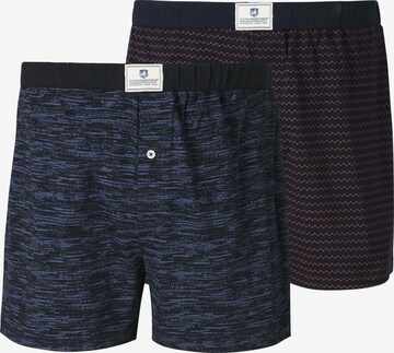 Jan Vanderstorm Boxershorts ' Hermund ' in Blauw: voorkant