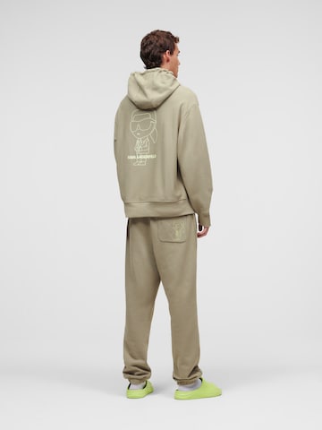 Karl Lagerfeld Sweatshirt ' Ikonik 2.0 ' in Beige