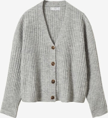 Cardigan 'Picky' MANGO en gris : devant