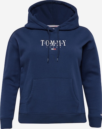 Tommy Jeans Curve Mikina – modrá: přední strana