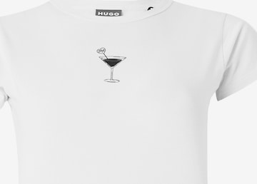 HUGO T-Shirt 'Dichroma_B' in Beige: Vorderseite