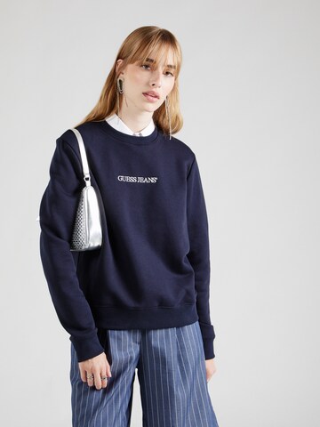 GUESS JEANS Sweatshirt in Blue: front