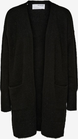 Cardigan 'Lulu' SELECTED en noir : devant