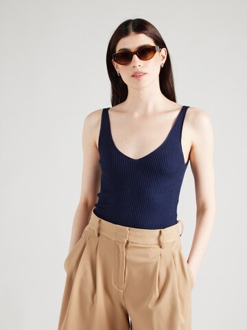VERO MODA Broderad topp 'GLORY' i blå: framsida
