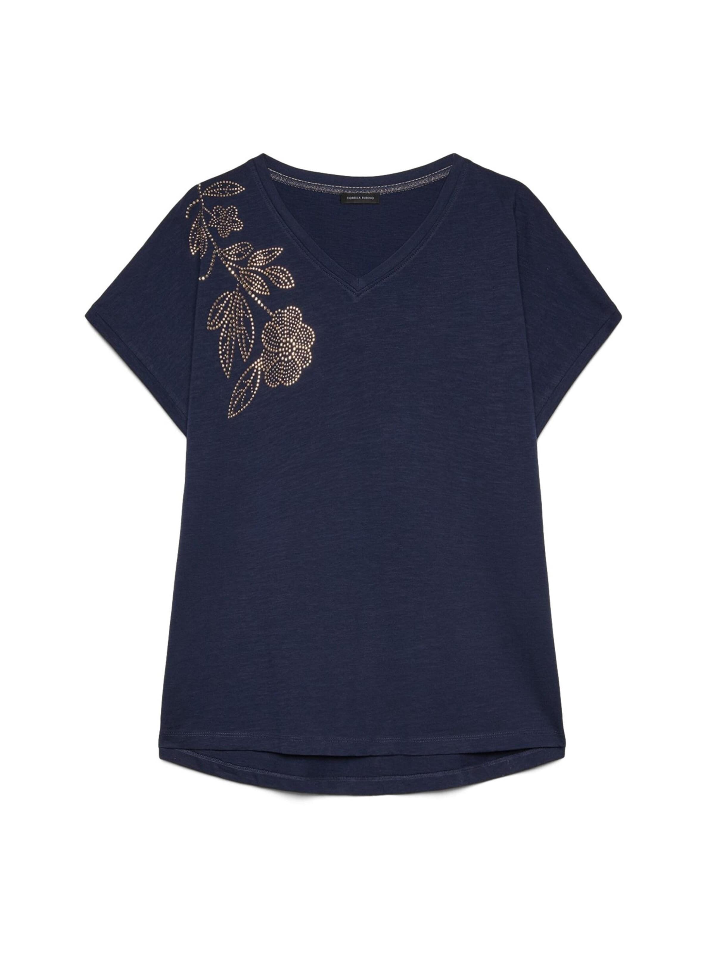 Fiorella Rubino - Camiseta en azul: frente
