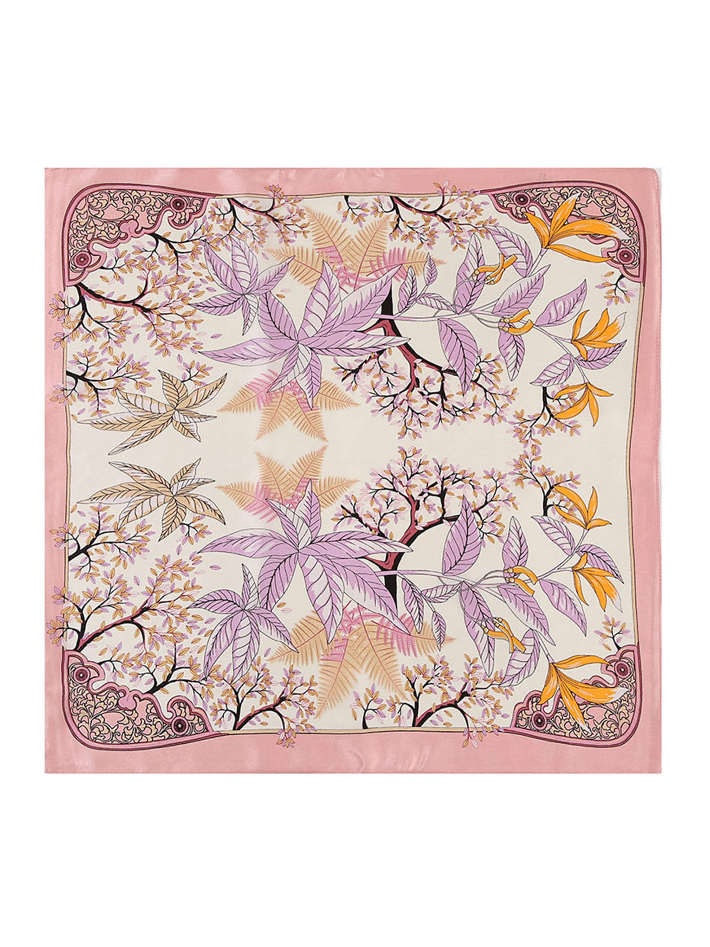 Vivi Idee Schal 'Tropische-Blätter'‌‌‌‌‌‌‌ in Pink: Vorderseite