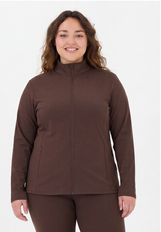 Q by Endurance Outdoorjas 'Blaire' in Bruin: voorkant