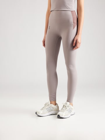 Skinny Pantaloni sportivi 'Movement' di On in grigio: frontale