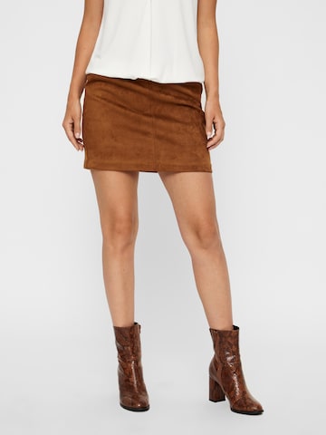 VERO MODA Rok 'Donna Dina' in Bruin: voorkant