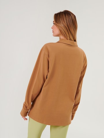 ABOUT YOU x Swalina&Linus Shirt 'Taha' in Brown