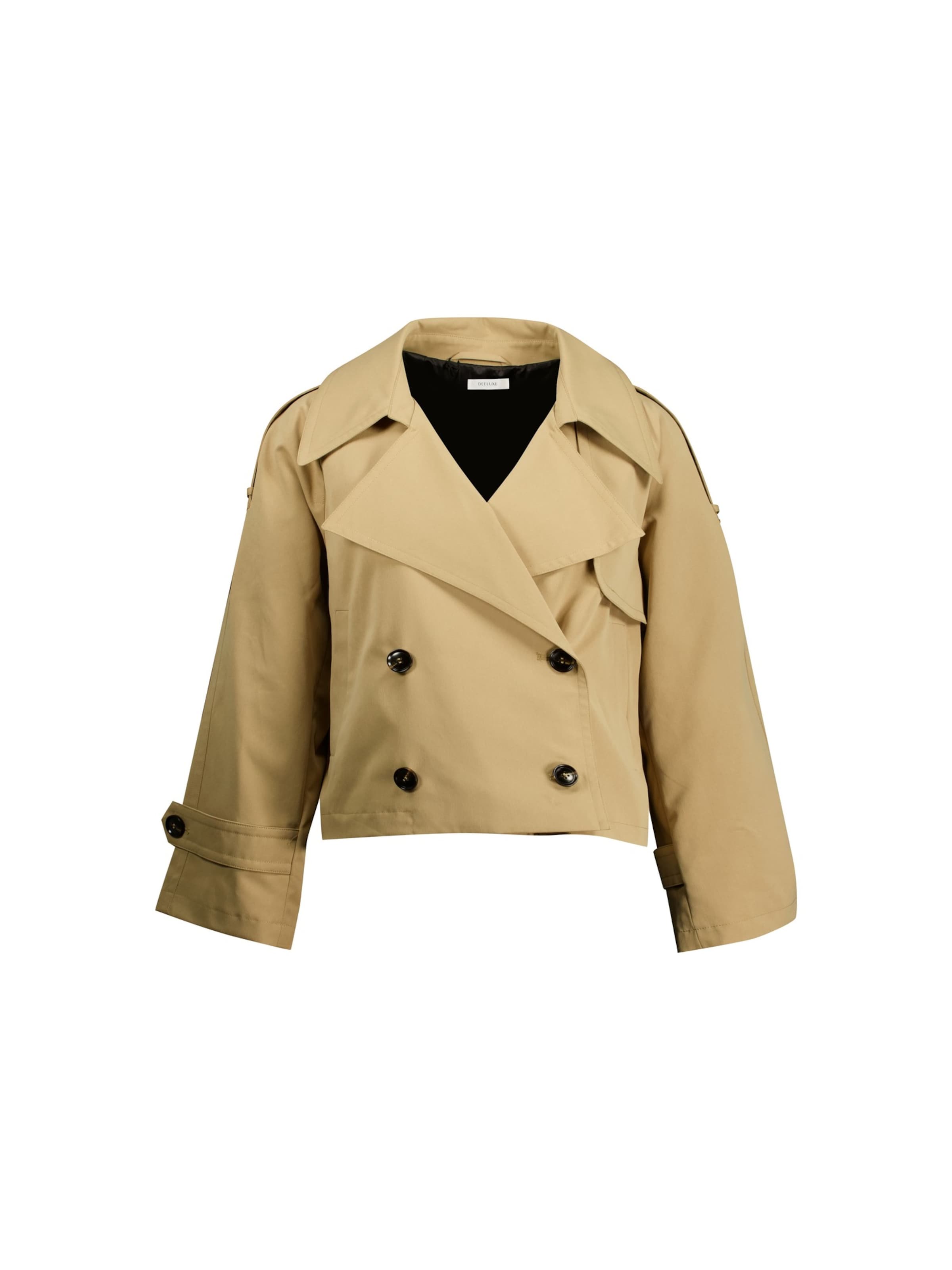 Manteau mi-saison ' LORELEI ' Deeluxe en beige : devant