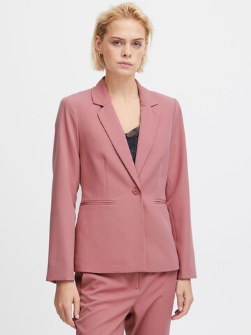 ICHI - Slimfit Blazer 'Lexi' en rosa: frente