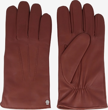 Roeckl Full Finger Gloves 'Riga' in Brown: front