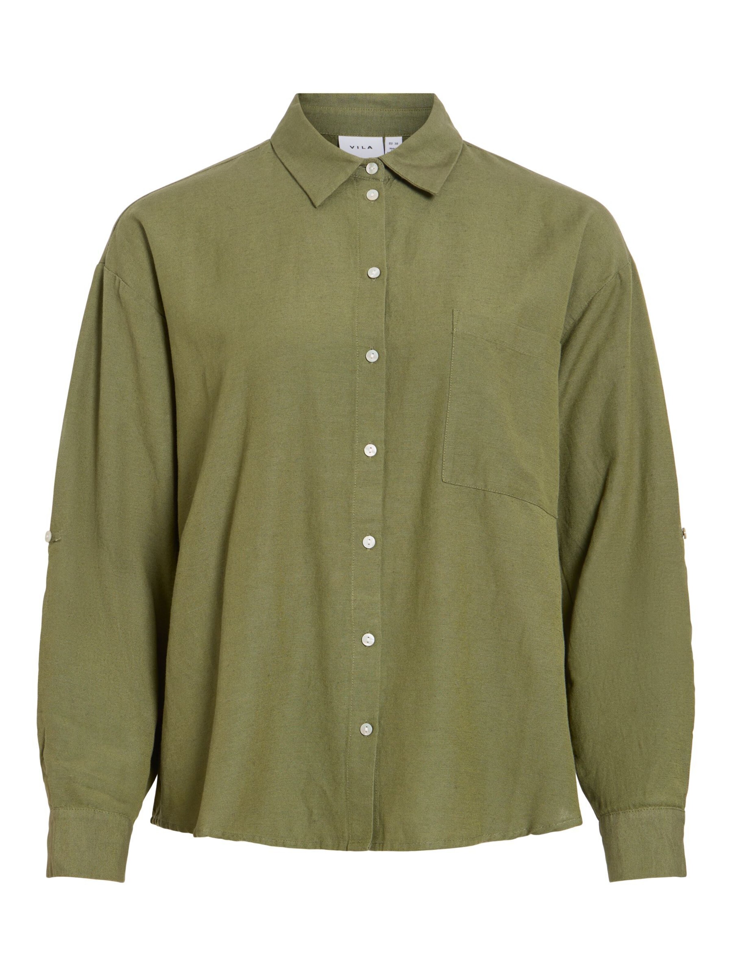 Chemisier VILA en vert : devant
