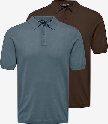 Only & Sons Shirt 'Wyler' in Blue: front