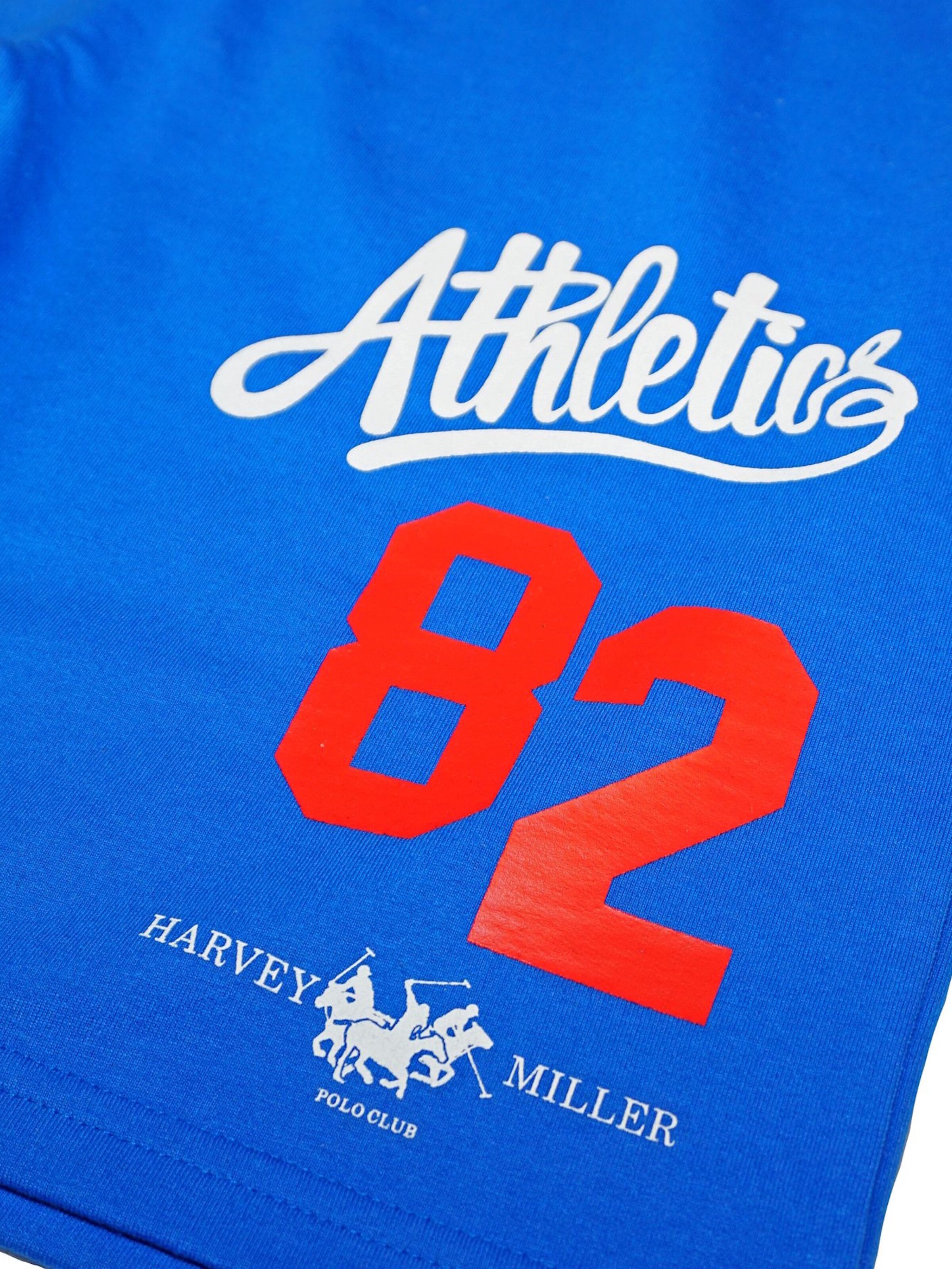 HARVEY MILLER regular Bukser 'ATHLETICS 82' i blå