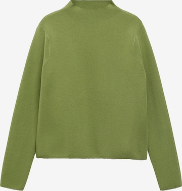 Pull-over 'CHIMNEY' MANGO en vert : devant