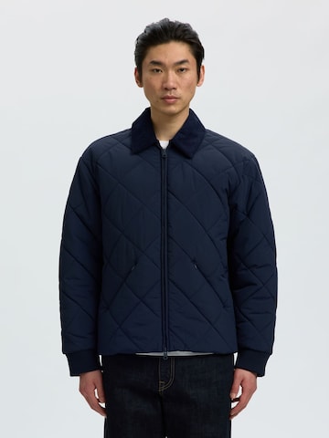 SELECTED - Chaqueta de entretiempo en azul: frente