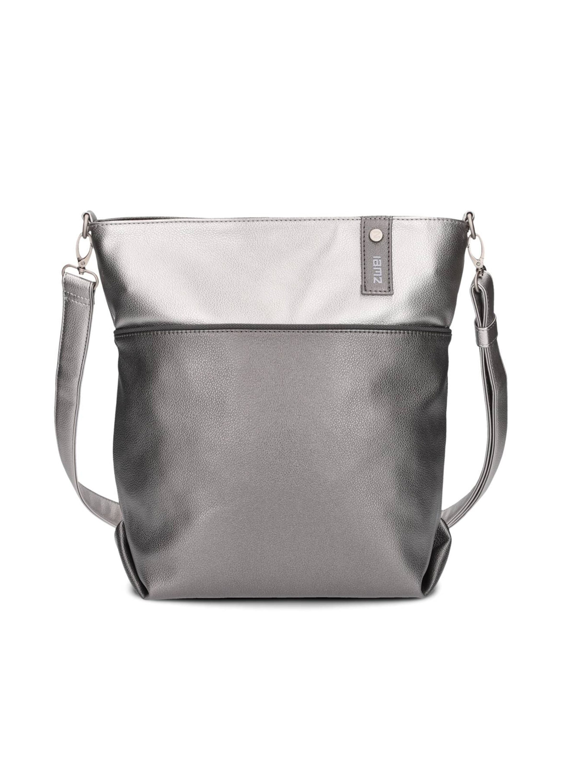 ZWEI Crossbody bag 'JANA J12' in Silver