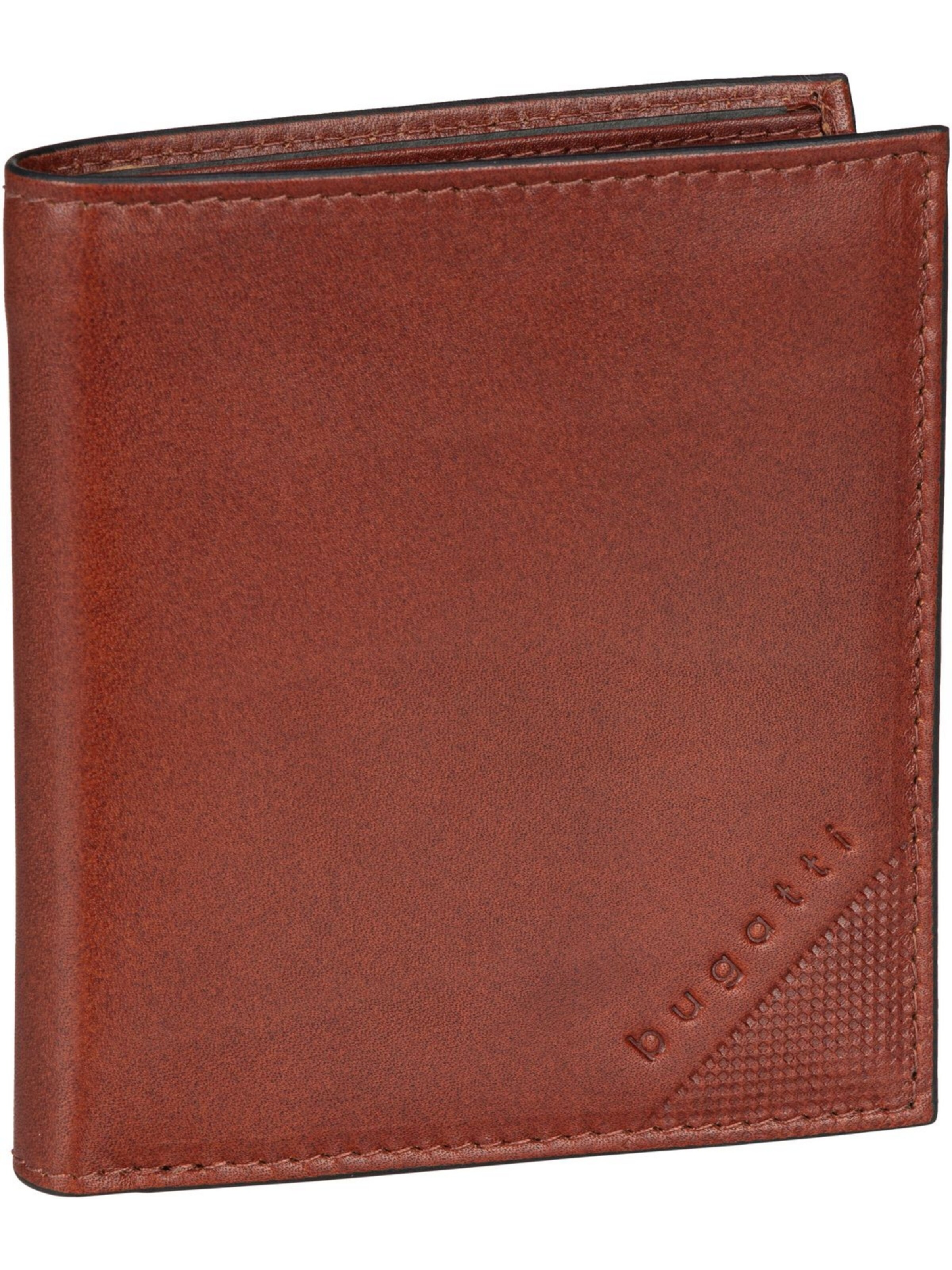 bugatti Wallet in Brown: front