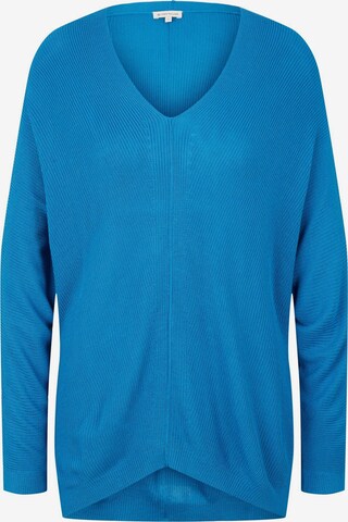 TOM TAILOR Пуловер в синьо: отпред