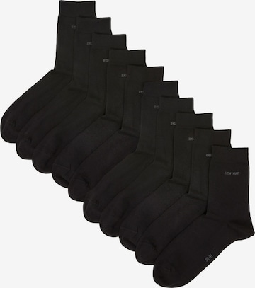 ESPRIT Socken in Schwarz: front