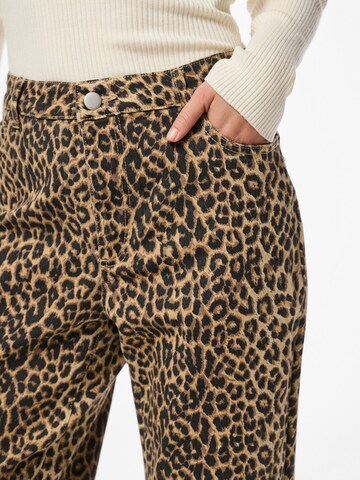 PIECES Regular Jeans 'PCSalume' in Brown