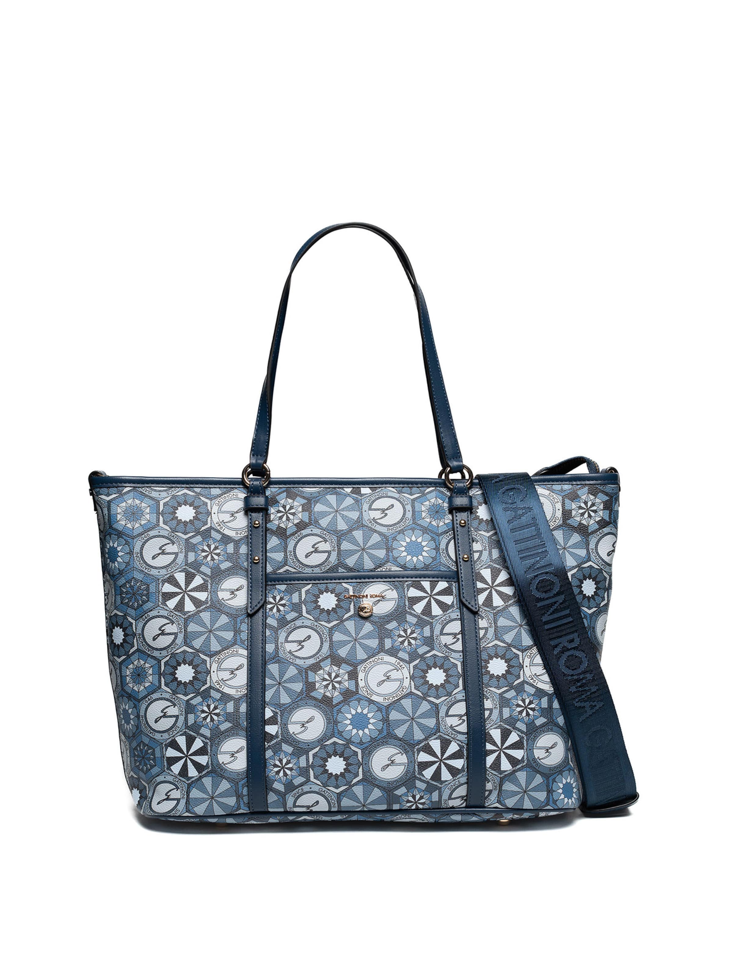 Shopper di Gattinoni in blu: frontale